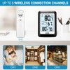 Indoor Outdoor Thermometer Wireless Weather Station, Internal External Thermometer Hygrometer,