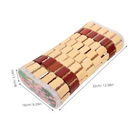 VICASKY Bamboo Pillow for Steam Rooms Ergonomic Lumbar Support Multi Use Design for Comfort Breathable Sweat Absorbing for Elderly Relaxation Sessions