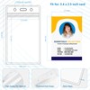 6 Pack Badge Holders - Plastic Card Holder for Lanyard,