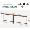 SUPERJARE 78.8 inch Narrow Console Table with Outlet, Sofa Table