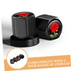 Zerodeko 4pcs Cute Red Rose Tire Valve Stem Caps Dustproof