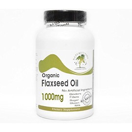 Naturetition Supplements Organic Flaxseed Oil 1000mg Emulsified Dry ~ 200 Capsules - No Additives