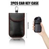 Upgraded Faraday Pouch for Car Keys (2 Pack) with Large