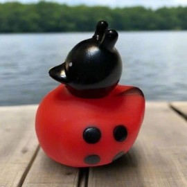 Duck of the Month Ladybug Rubber Duck