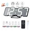 SJTR Reloj 3d Led Digital De Pared Con Alarma Control