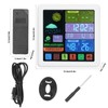 Wireless Weather Clock Digital Thermometer Hygrometer with Touch Screen for