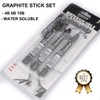 MODOLATA Graphite Sticks for Drawing- Water Soluble -Soft 4B 6B