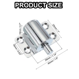 sourcing map Sliding Window Locks Push-in Window Security Lock with Keys, Sliding Door Keyed Locks for Up and Down Window, Horizontal Sliding Window Doors, Silver 1 Set