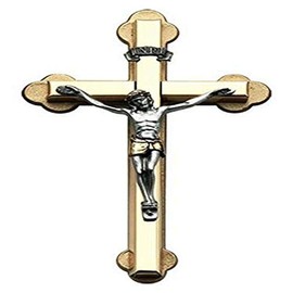 CA Gift NC230TT 4" Metal Cross with 2-Tone Figure