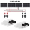 Solar Double Cable Input Screw Connection with Photovoltaic Plug and
