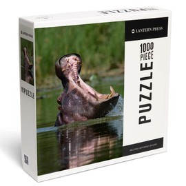 Hippopotamus (1000 Piece Puzzle, Challenging Jigsaw Puzzle for Adults, Made in USA)