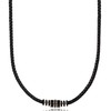 David Galvani Leather Necklace for Men with Pendant - Includes