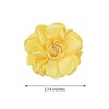 A-yeite Dainty Satin Camellia Flower Brooch Pins for Women Elegant