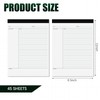 PerKoop 8 Pcs Writing Note Pads Notes System 8.5 x