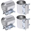 Exhaust Pipe Clamp 4.0 Inch Butt Joint Exhaust Clamp for