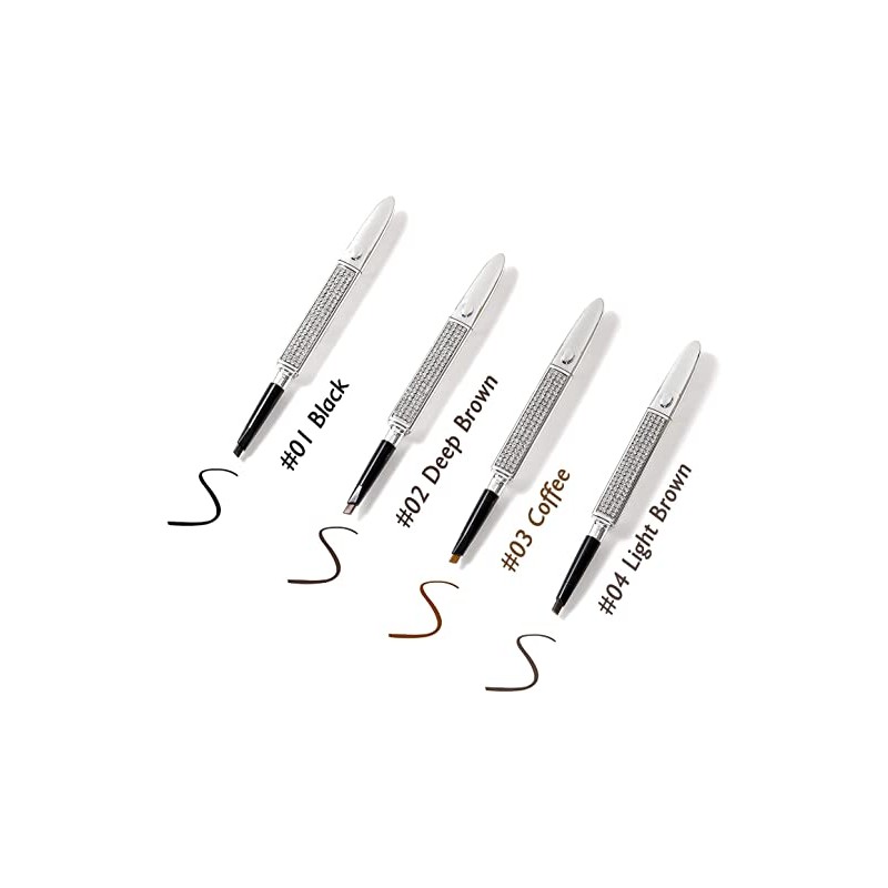 Lápiz De Cejas, Lápiz De Cejas Impermeable Con Pincel Y