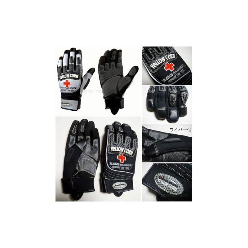 イエローコーン レイングローブ レッドYG-084R-RE-M
