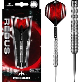 Mission Darts Rebus Steel Tip 90% Tungsten Darts - Front Ring Grip