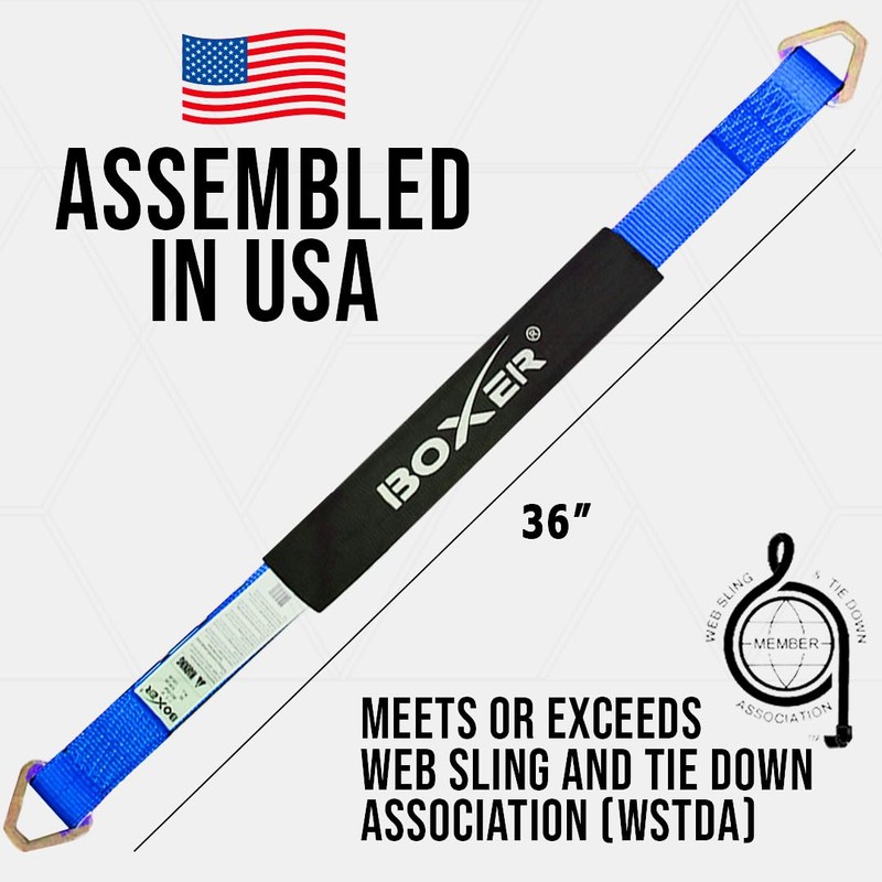 Boxer 4 Pack 2" x 36" USA Assembly Premium Blue