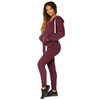 JIHUILAI Burgundy Sweat Suits For Womens 2 Piece Women Sweatsuit