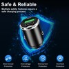 Mini Dual Port Car Charger 48W with 30W PD and