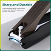 GLAMFIELDS Nail Clipper with Catcher, Large Fingernail Toenail Clipper,Slanted Edge