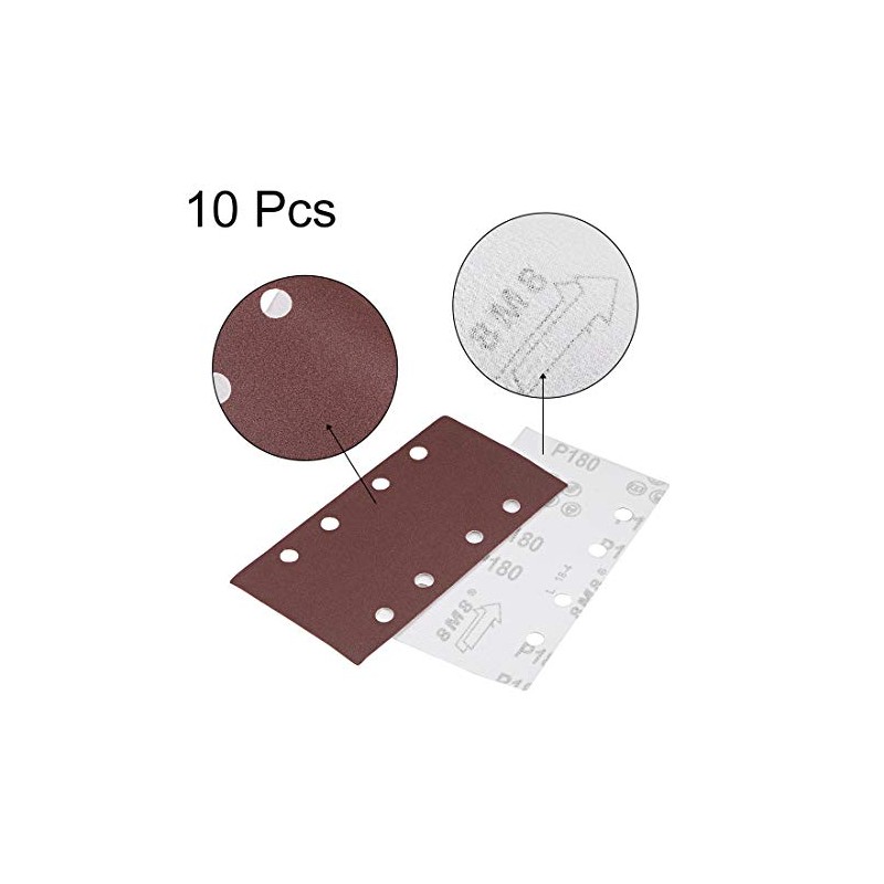 sourcing map 180 Grit 1/3 Sanding Sheet Sander Sandpaper Hook