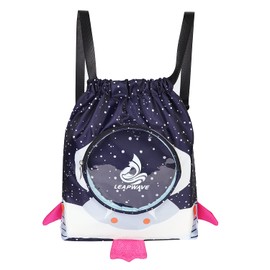 Drawstring Swimming Bags For Kids Boys Girls Gym Backpack with Wet Compartment Waterproof Sport String Bag Nursery Bag Children Travel Bag For School, Camping, Hiking, Gym, Gifts