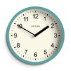 JONES CLOCKS® Spin Wanduhr | Kleine Moderne runde Uhr |