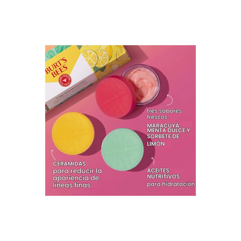 Burt's Bees Máscara Labial Intensiva Nocturna 3 Unidades