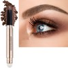 LGSZGDCN Brown Eyeshadow Stick and Sponge Makeup Brush Smooth Cream