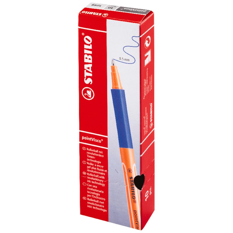 STABILO Point Visco Roller Ball Pen, Blue