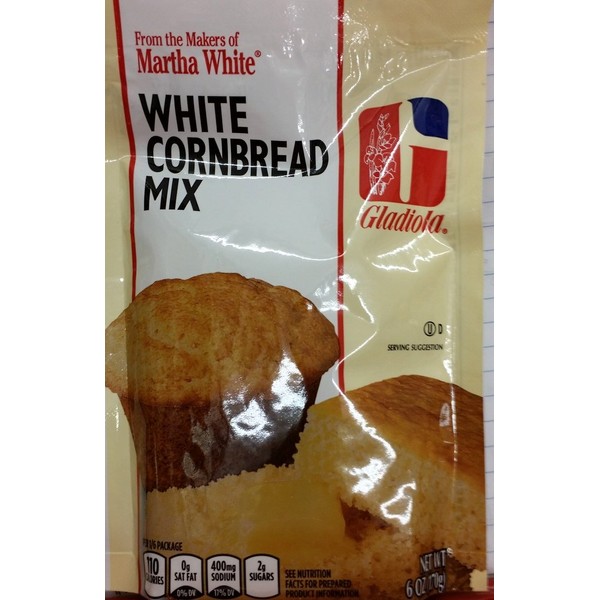 Gladiola Martha White White Cornbread Mix 6 Oz (Pack of 6)