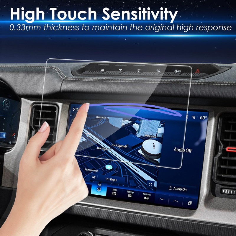 Bigqin 2Pack Screen Protector Compatible with Ford Bronco 2025 2024