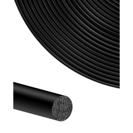 ZOWZOW 100FT Backer Rod, Black Foam Rubber Caulk Saver for Gaps and Joints, Concrete Expansion Joint Filler, Weather Strip Seal Filler for Wall Cracks