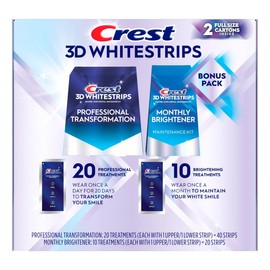Crest 3D Whitestrips, 40 + 20 Strips