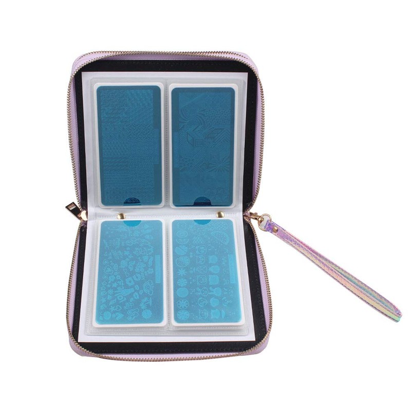 FingerAngel 120 Slots Nail Stamping Plate Holder Case Laser Style