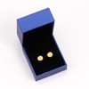 18K Gold Plated Sterling Silver Dot Stud Earrings 3mm-10mm Options,