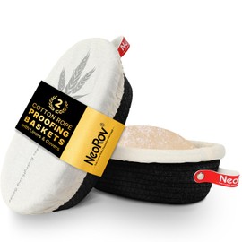 NeoRov Banneton Bread Proofing Basket Set - 2X Oval Round Sourdough Proofing Baskets - Sourdough Proofing Bowls Bread Baking Supplies With Liner & Cloth Cover - Cotton Rope Banneton Basket for Baking