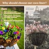 Legigo 4 Pack 20 Inch Hanging Basket Coco Liners Replacement,