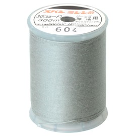Diamond Feather Household Spun Sewing Thread No. 30, 300m Roll No.604 Gray