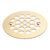 Signature Hardware 480530 4-1/4" Round Shower Drain Strainer - Brushed