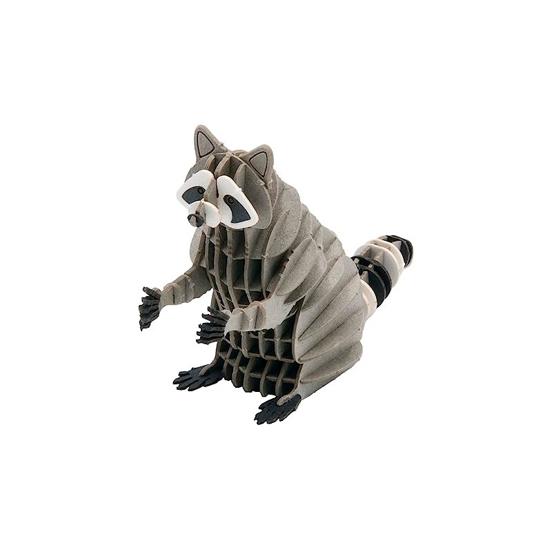 Fridolin 3D Paper Model - Raccoon