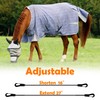 KUNBEIEN Horse Blanket Strap with Adjustable Double Headed Clip, Horse