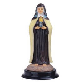 ICE ARMOR 5" H Saint Clare Statue St. Clare of Assisi Holy Figurine Religious Decoration
