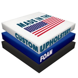 Foamma Custom Cut-to-Size Foam - High Density Outdoor Couch Cushion Replacement for Patio Furniture Square Pad Support Upholstery Padding Sofa Cover Not Included