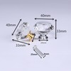 Yesmin Crystal Door Knobs,2 Pcs 40MM Crystal Drawer Carbinet Door