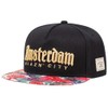 [sproutsy] Amsterdam Brothers City Snapback Cap, Men's Flat Visor Cap,