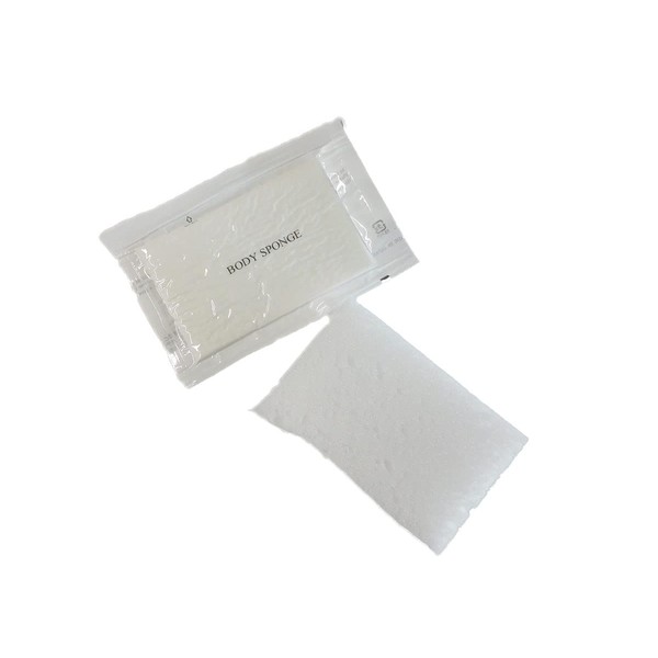 Sanyo Bussan 10 Piece Hotel Amenity Commercial Compressed Body Sponge, Disposable, Individually Packaged, Made in Japan, 0.2 inch (6 mm) x 1.2 inches (30 mm)