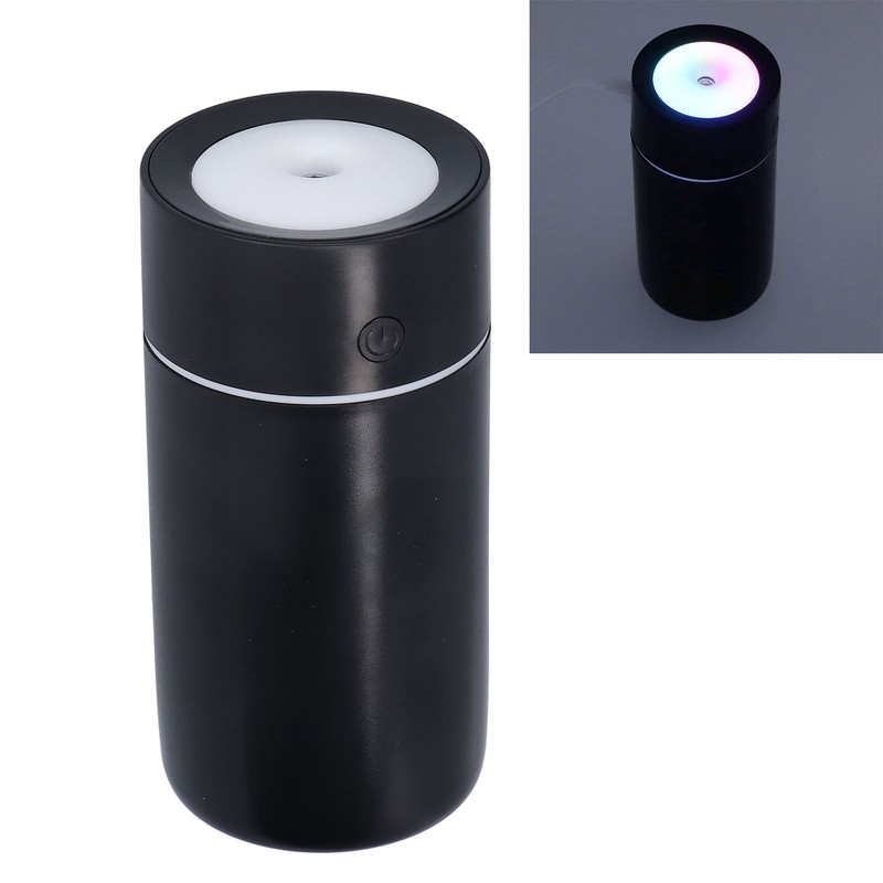 Colorful Mini Humidifier Desktop Car Air Humidifier Black USB Powered